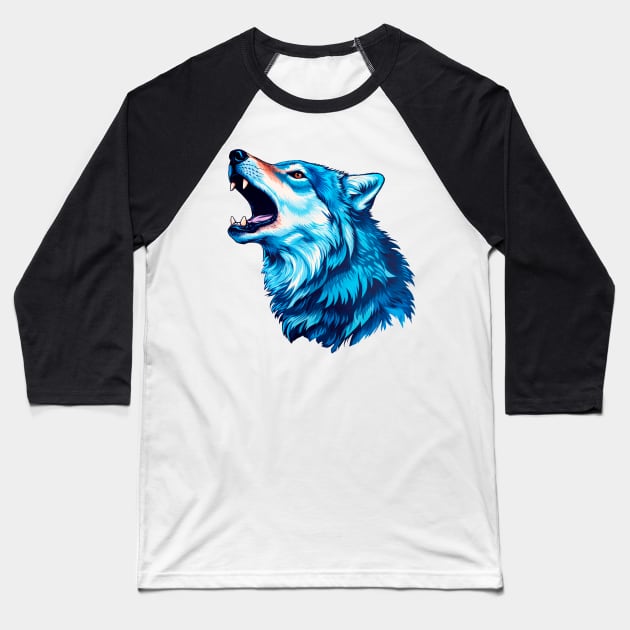 Sky wolf Baseball T-Shirt by ananastya